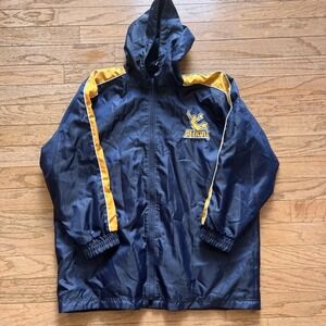 VTG Steve & Barry's Brand DETROIT Hooded Full Zip Nylon‎ Windbreaker XL
